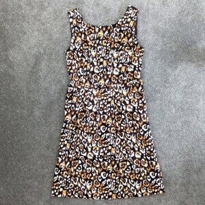 MICHAEL Kors leopard print sheath dress brown size 0